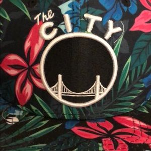 Golden State warriors floral snapback hat